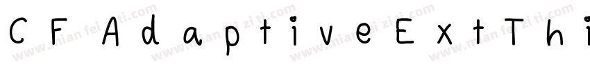 CF AdaptiveExtThin B字体转换